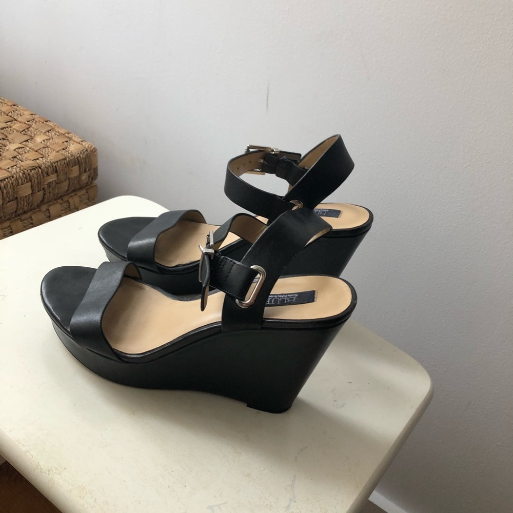 Saks 5th Avenue Brand Leather Wedges